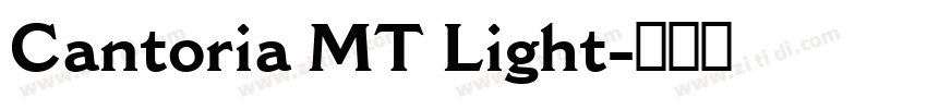 Cantoria MT Light字体转换